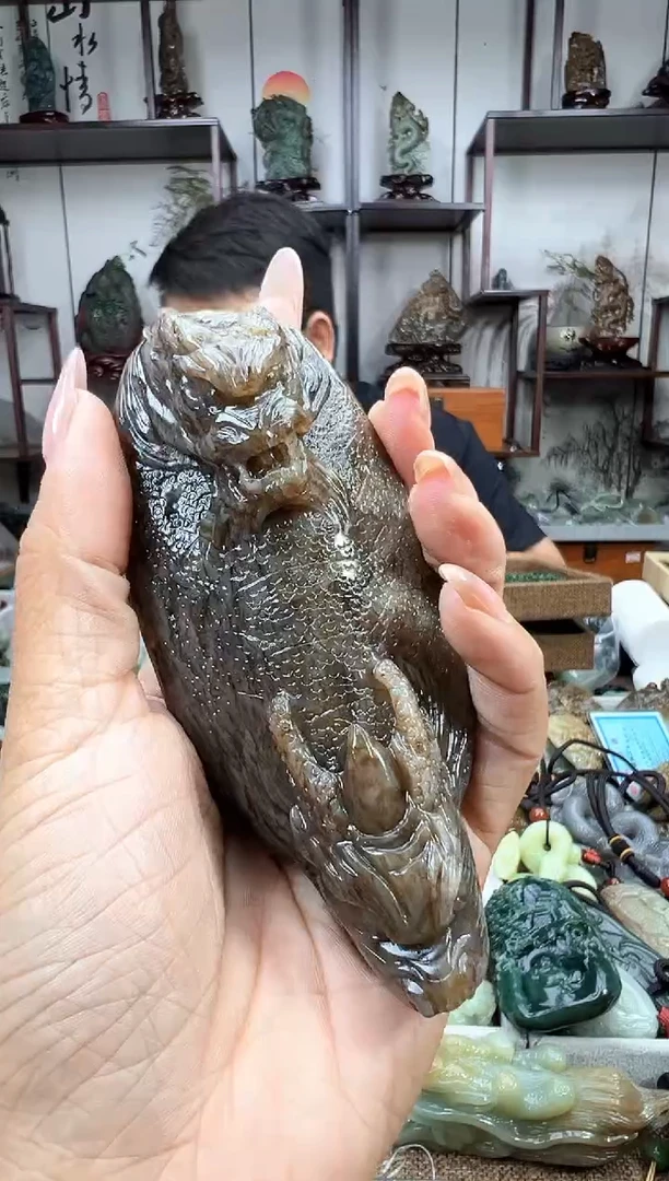 和田玉未镶嵌把件1