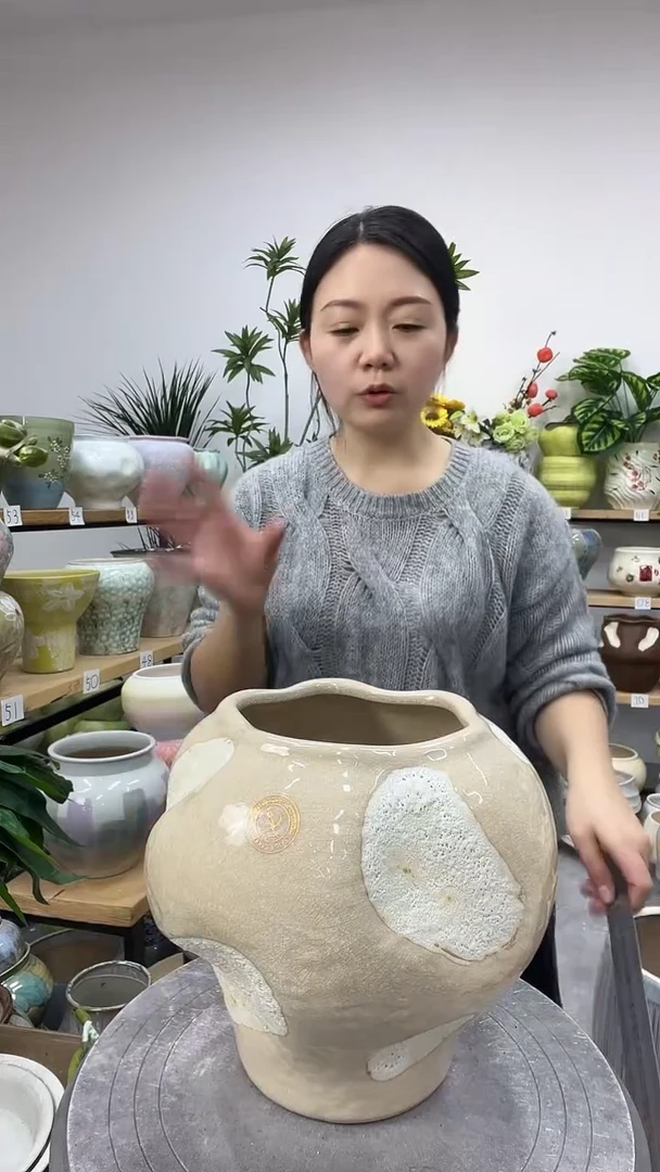 11.10陶瓷花盆直播链接高.   21  口12