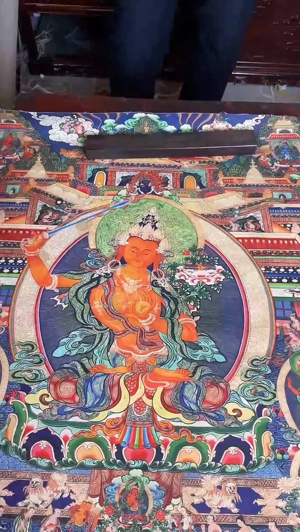 卷轴画手绘唐卡095