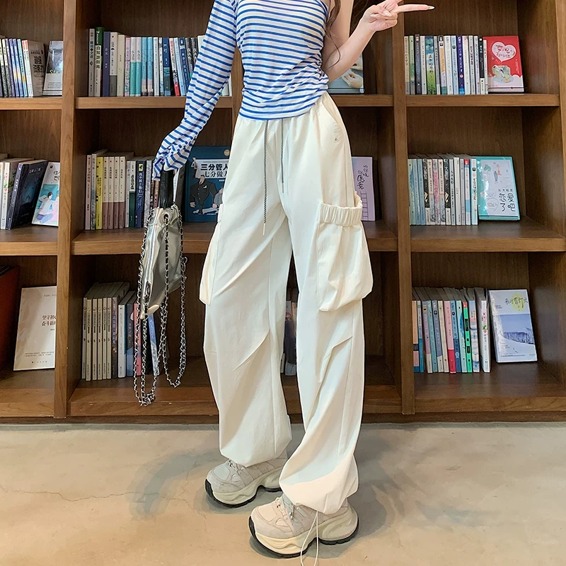 阔腿裤女秋冬加厚慵懒风垂感软糯休闲直筒裤
