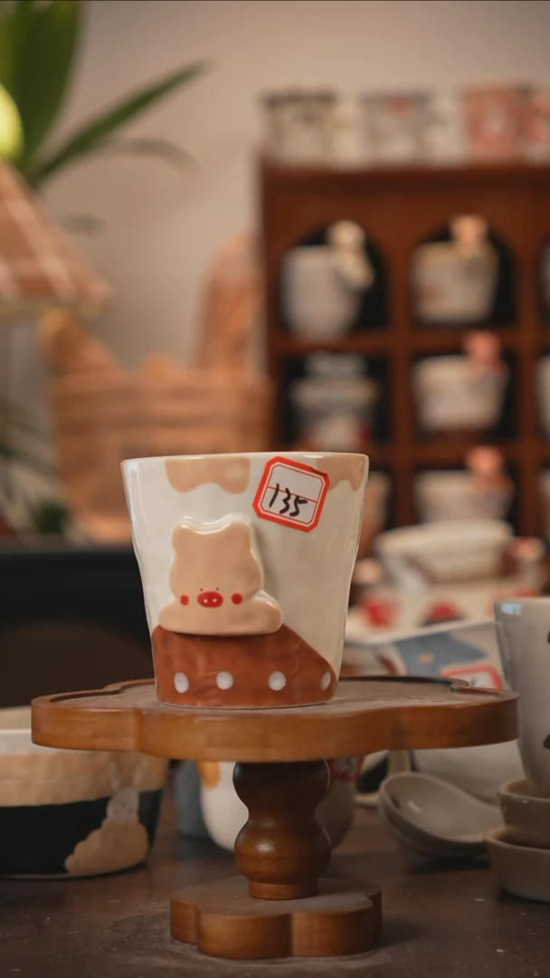 可爱二**开川谷原创陶瓷7.2直播福微瑕135