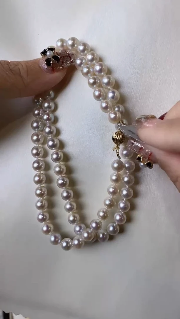 【闪购商品】海水珍珠项链未镶嵌6-6.5Akoya海水珍珠项链