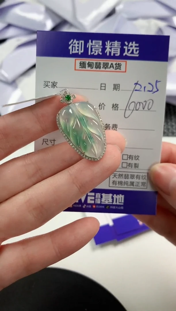 【闪购商品】翡翠颈饰18K金镶嵌17          