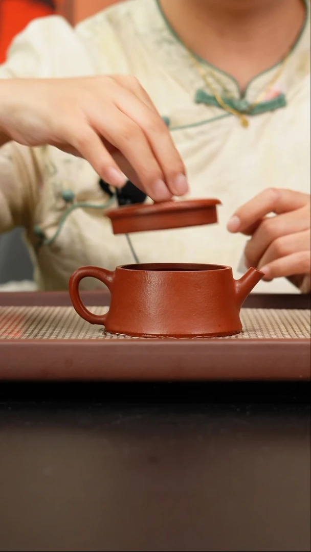 茶壶紫砂小煤窑朱泥云柱150