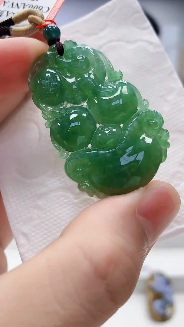 定制翡翠未镶嵌5158bb-毛货挂件32