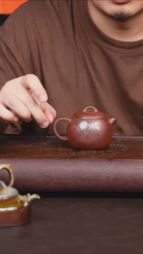 茶壶紫砂柴烧 微瑕壶