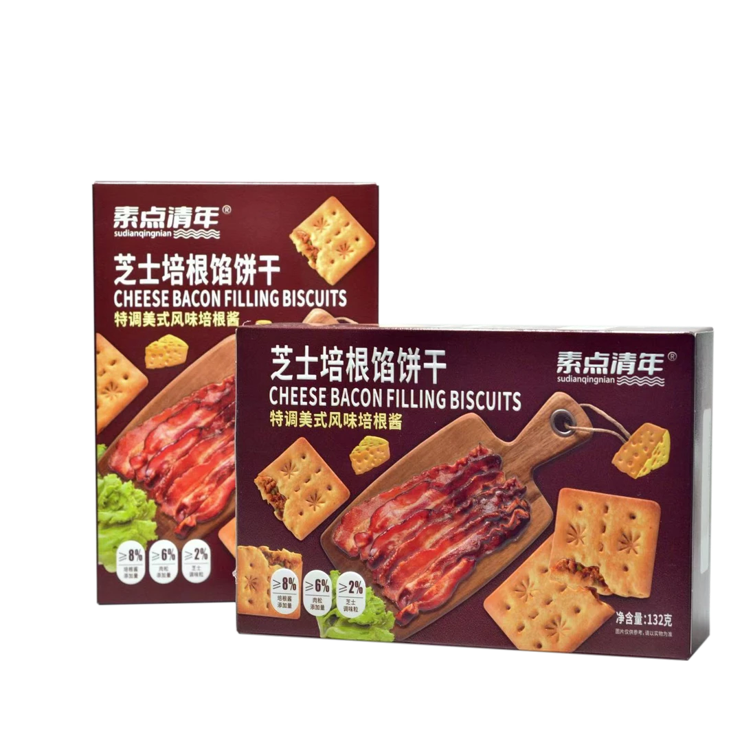 素点清年芝士培根馅饼干