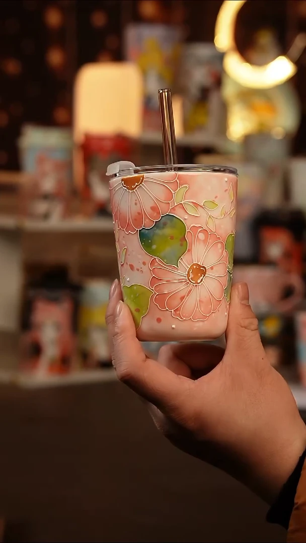 (玉泥）景德镇手工手绘文创陶瓷杯