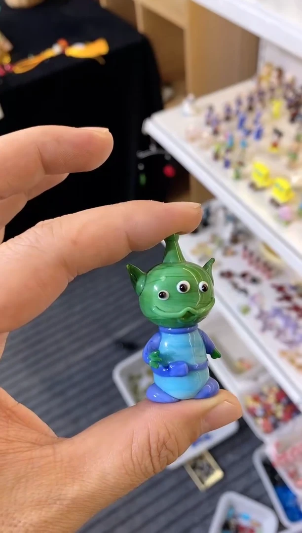 手工艺品琉璃三眼仔