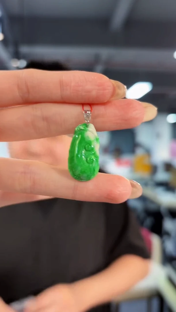 【闪购商品】翡翠颈饰18K金镶嵌缅料A货/支持复检/一件