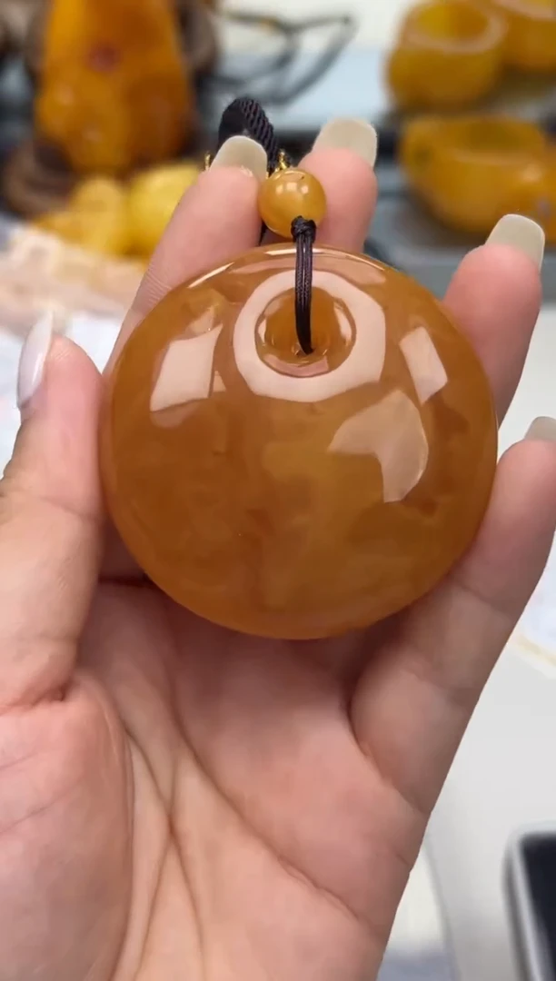 裸石蜜蜡未镶嵌蜜蜡吊坠