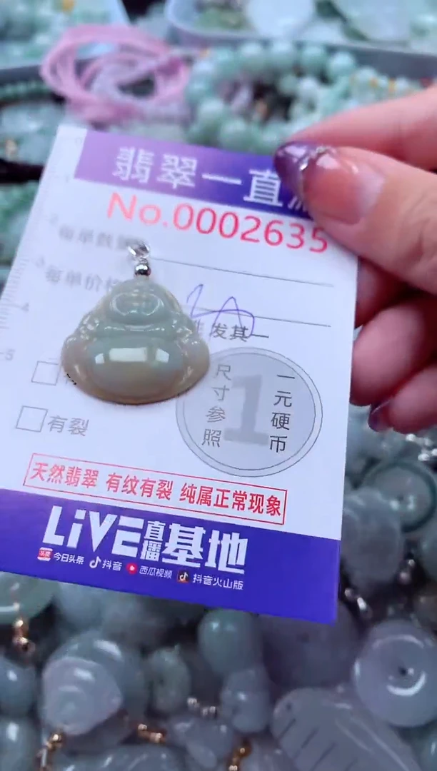 翡翠未镶嵌吊坠(不含链)2635