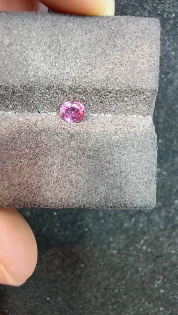 未镶嵌定制定制蓝宝石天然无烧0.3克拉帕帕拉恰