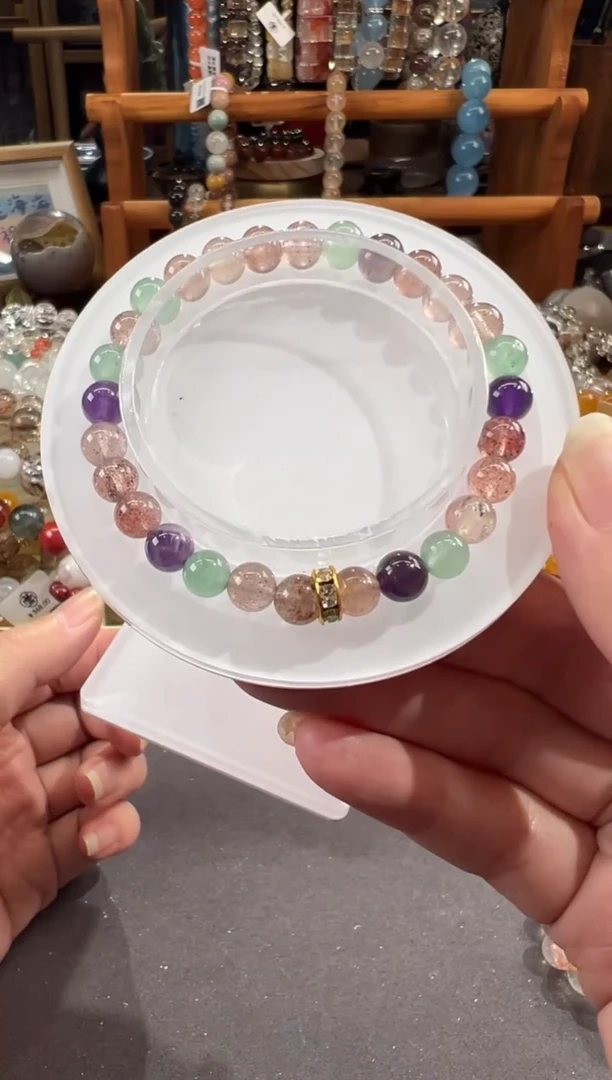 【闪购商品】水晶手链合金定制款 啦啦咯