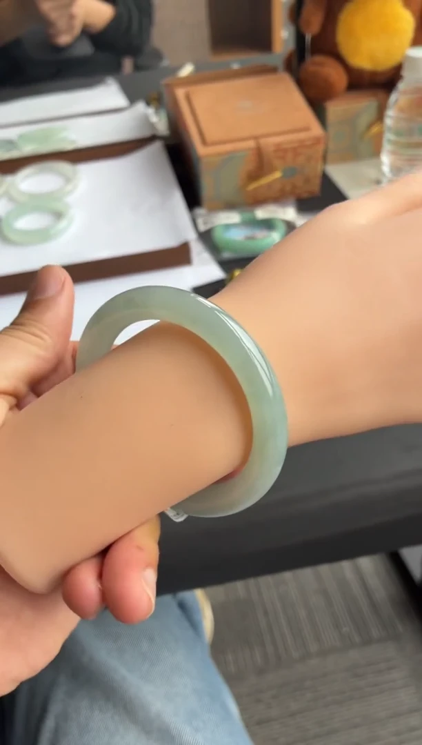 未镶嵌手镯翡翠18号54.5*9.3*9.7圆条