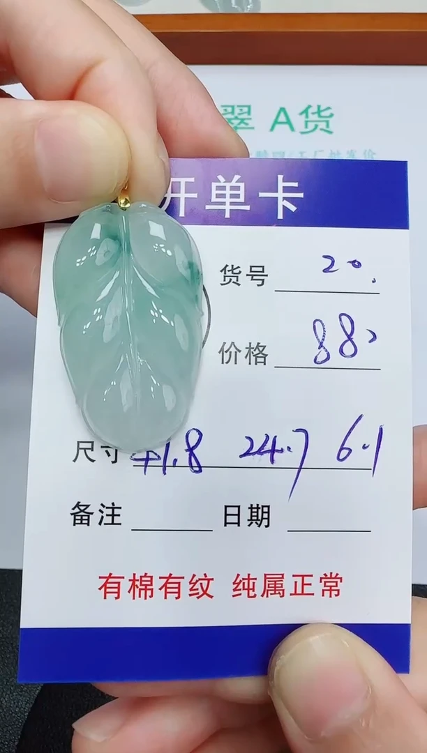 吊坠(赠链)未镶嵌翡翠20