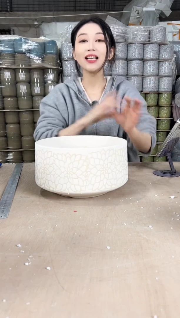 【闪购商品】陶瓷拼盘缩点花大号26x14