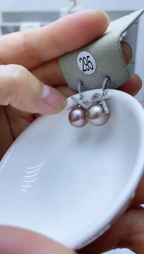 【闪购商品】淡水珍珠耳饰银S925镶嵌295