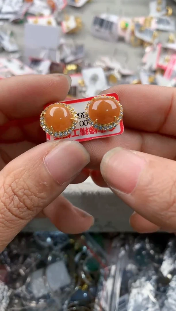 银S925镶嵌戒指翡翠444----5