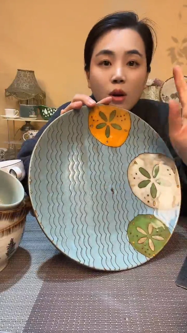 瓷片微瑕款 10.5英寸盘 介意勿拍