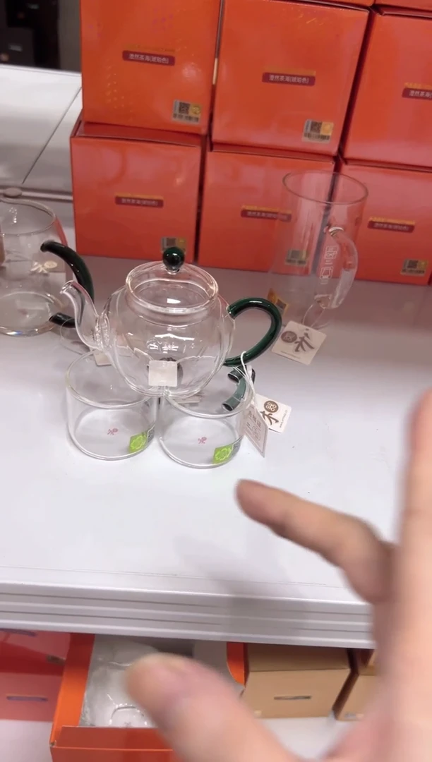 福容南瓜壶墨绿色 送禾器清禾杯墨绿一对