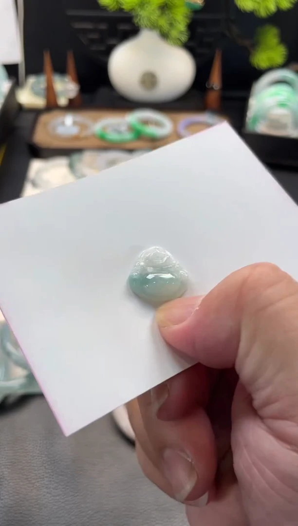 颈饰未镶嵌翡翠20号链接 有纹裂