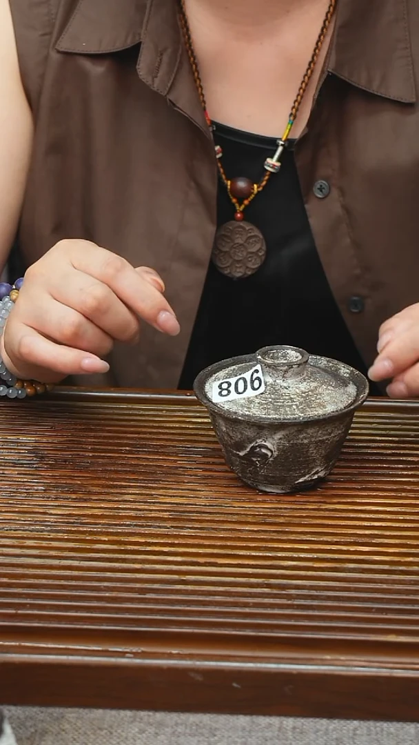万古烧粗陶手工茶具