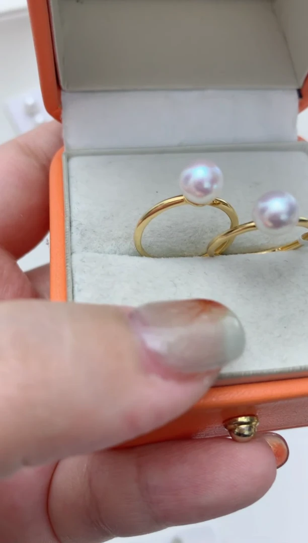 【闪购商品】淡水珍珠戒指银S925镶嵌w40 多样性发其一