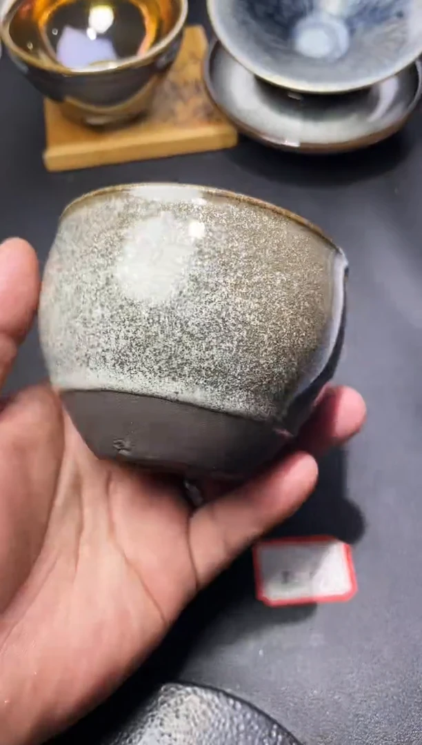 茶盏23（微瑕）叶紫建盏