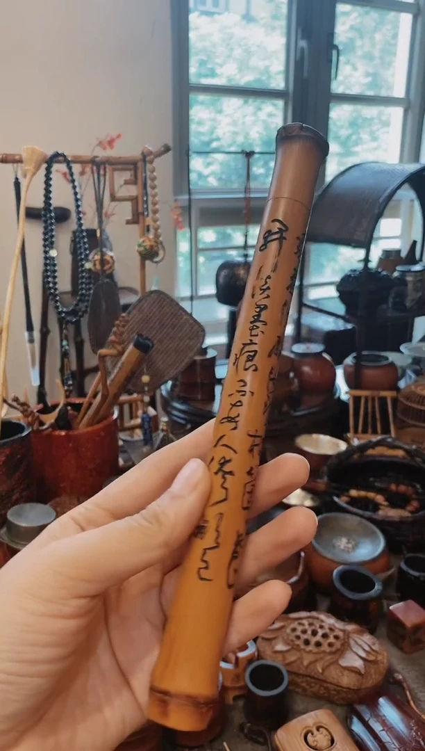 玉竹精品雕刻香筒