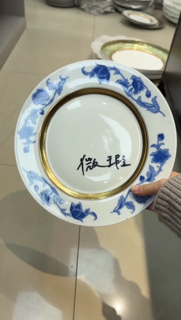 瓷片10.5英寸平盘 1个