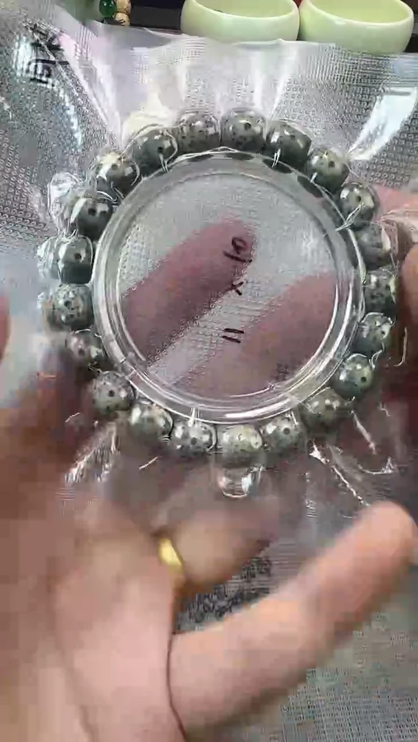 手串星月菩提7石玉料糯冰单圈11×10高透精工福利