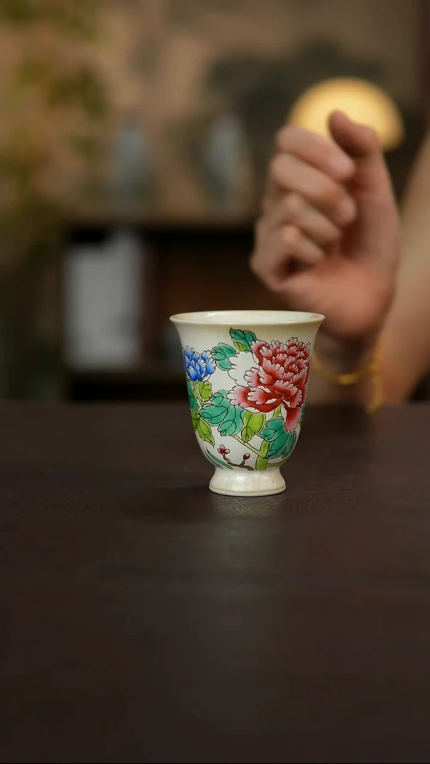 杯景德镇陶瓷杯碗柴烧多人