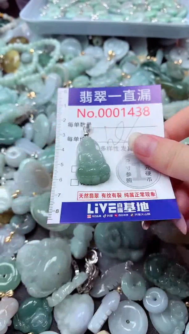 翡翠未镶嵌吊坠(不含链)1438