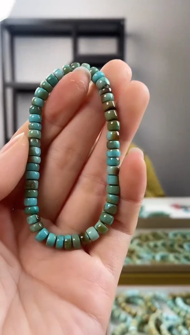 【闪购商品】绿松石珠宝奇石未镶嵌5.6+mm