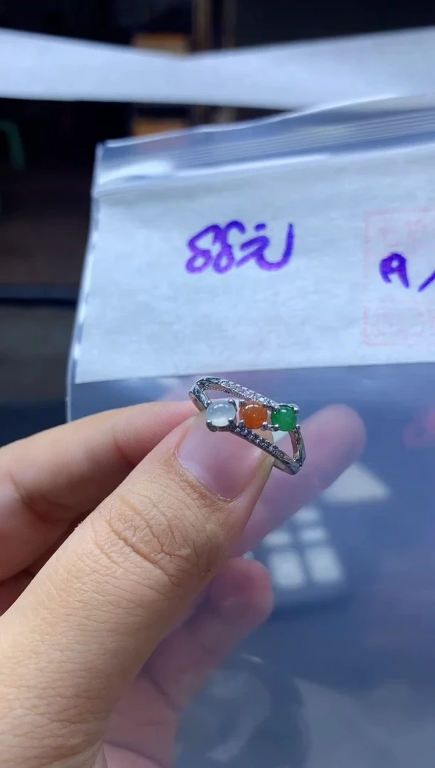 未镶嵌定制翡翠151 戒指#88元毛货需抛光