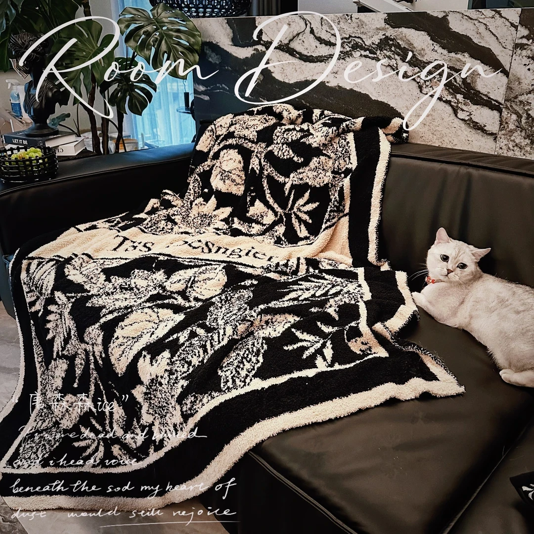 【李友友设计款】【繁花沙发毯】生活沙发毯子客厅休闲高定午睡盖毯