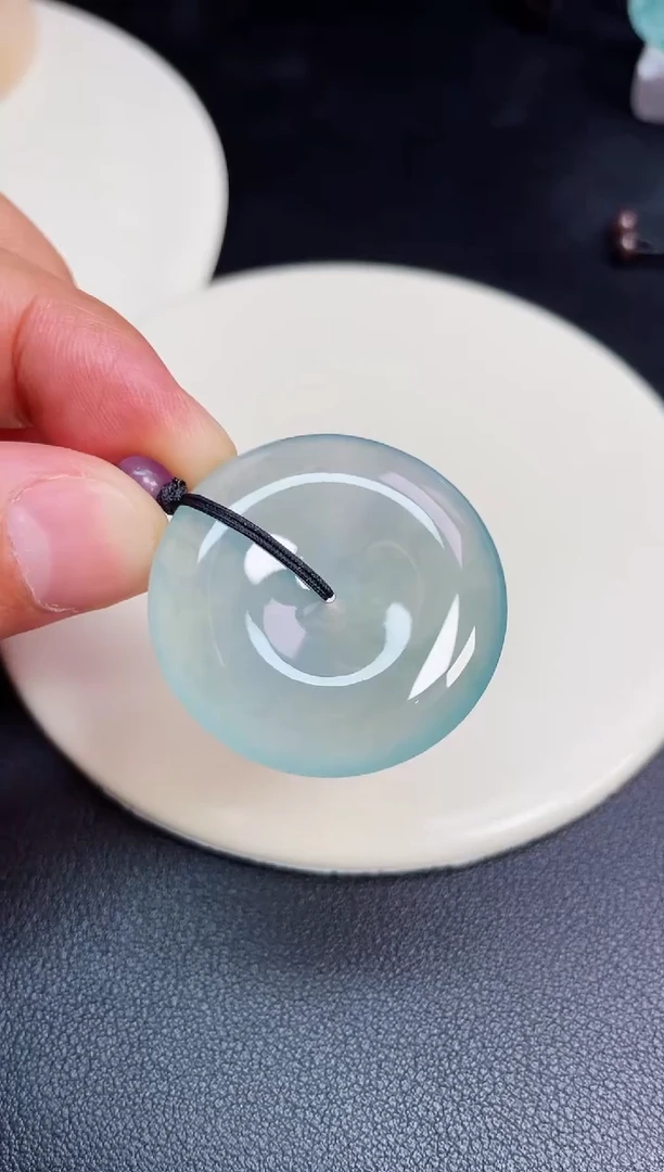 颈饰未镶嵌翡翠【7】平安扣 尺寸 34.4   7.2mm