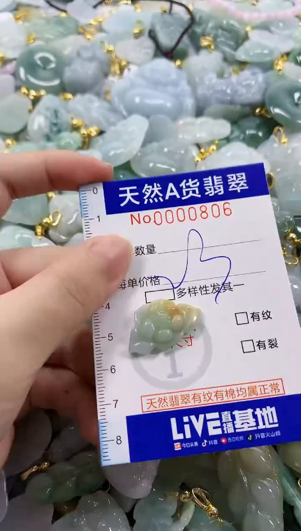 颈饰未镶嵌翡翠天然A货翡翠