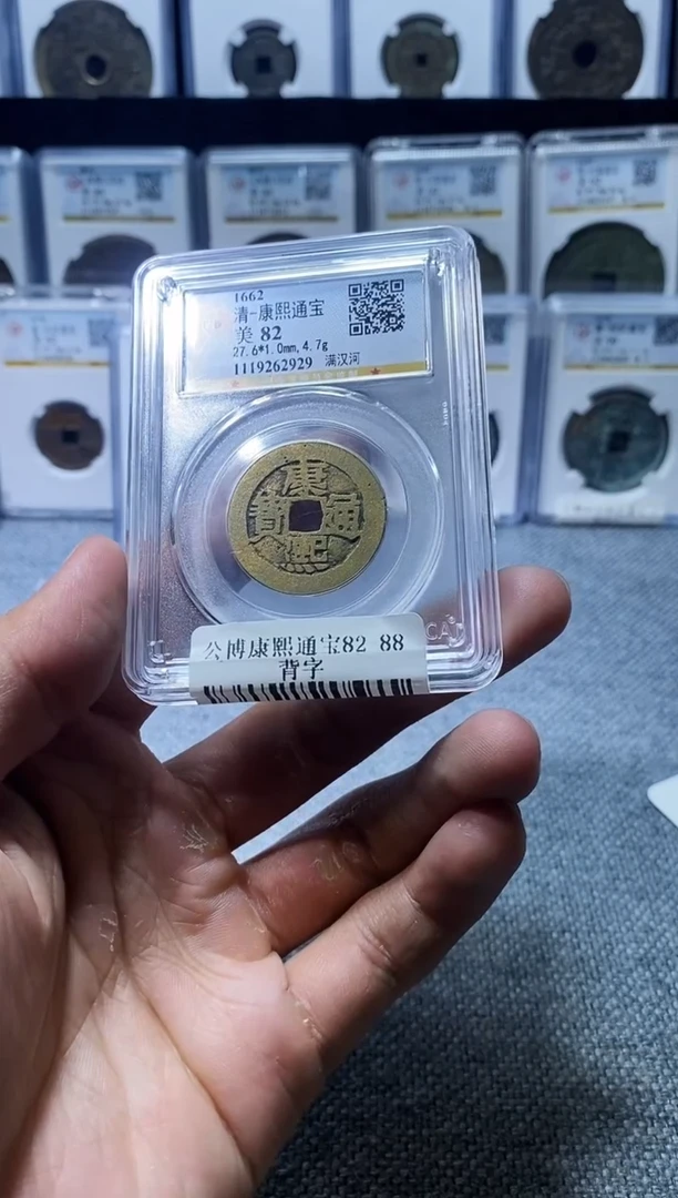 铜A042龙公博康熙通宝背河2929