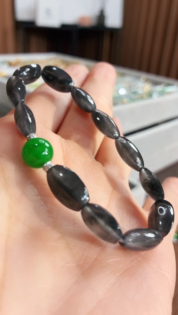 未镶嵌手链翡翠手串