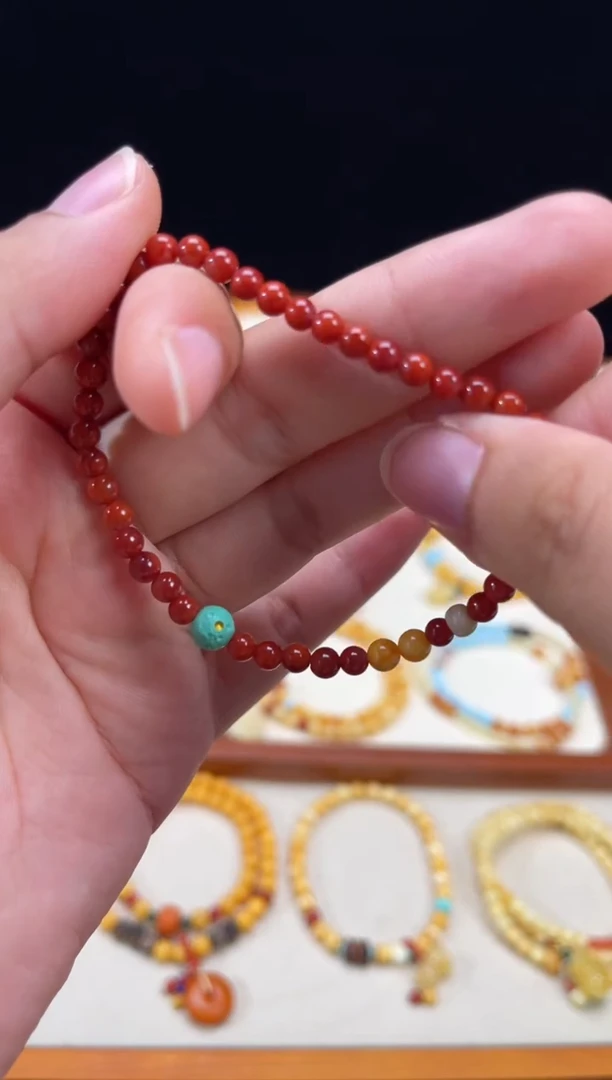 手链未镶嵌南红玛瑙天然南红