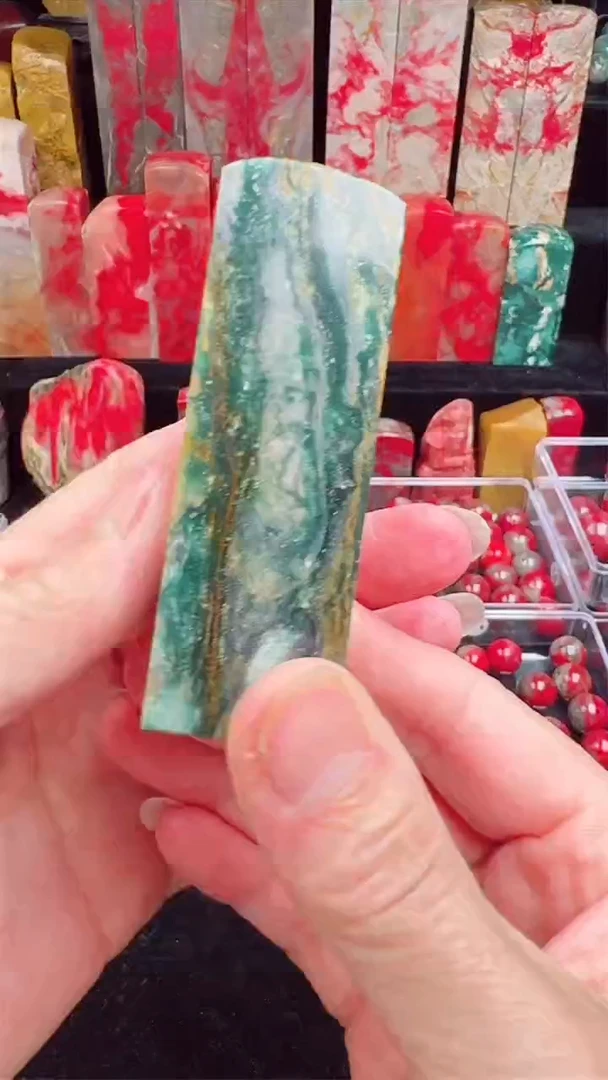 昌化石昌化源头绿印章
