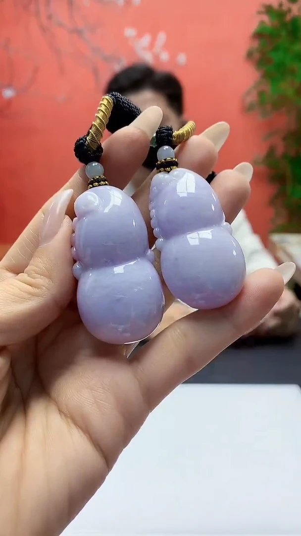未镶嵌定制翡翠4917ty-毛货挂件一对64