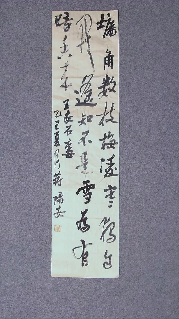 书法蒋阳安 陕西西安99*25尺寸