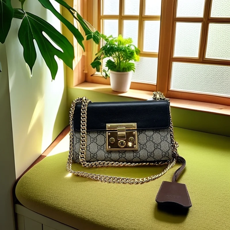 95新 GUCCI/古驰 月光宝盒链条包   1128 0791