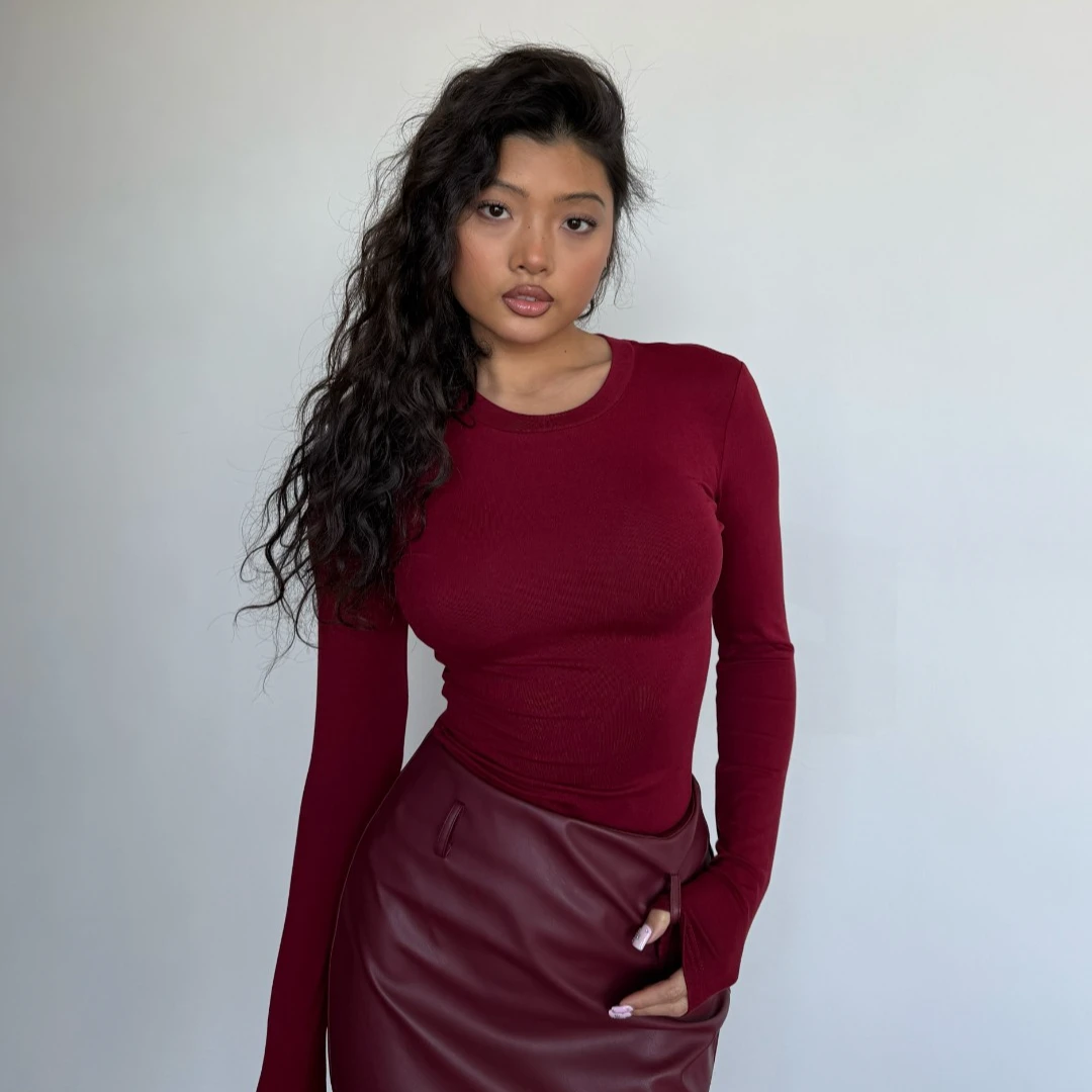 【Fcii】圆领基础款长袖T恤H4S2754