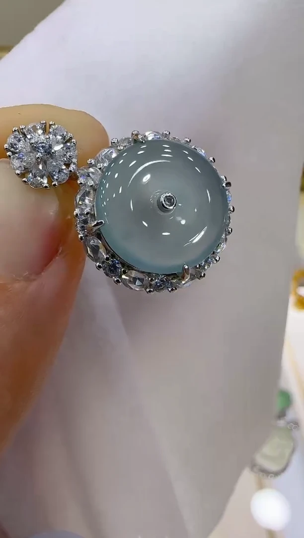 【闪购商品】翡翠吊坠(不含链)银S925镶嵌团购多样性发一件