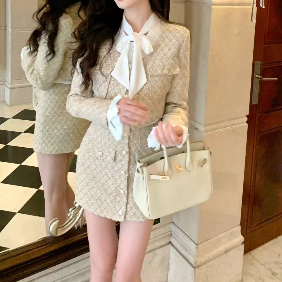【JIAYI】法式名媛风高级感气质小香风两件套套装
