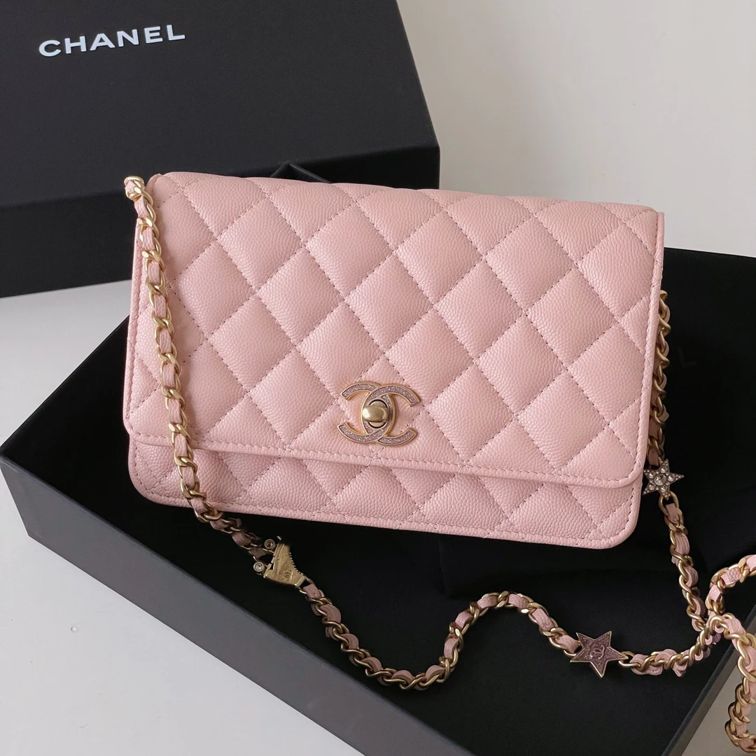 95新 Chanel/香奈儿 24c珐琅星星woc 盒子 JM7-2711